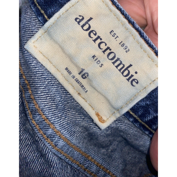 ABERCROMBIE Kids Jeans Boys Youth Size 16 Slim Leg Classic Straight Blue Denim - Picture 12 of 12